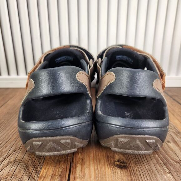 Teva Flintwood Sandals Men Sz 8 Turkish Coffee Brown Leather Hiking Outdoors Low main image 9